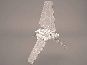 navette envoy&eacute;e Star Wars Modèle 3D