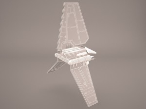 sent shuttle star wars Modelo 3D