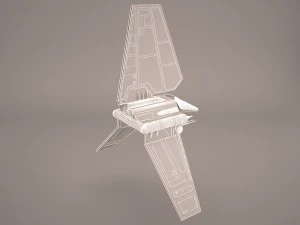 navette envoy&eacute;e Star Wars Modèle 3D