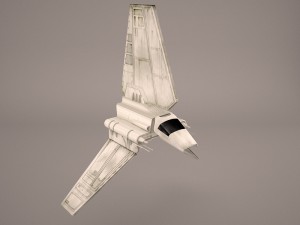 sent shuttle star wars Modelo 3D