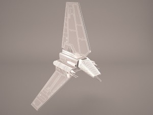 sent shuttle star wars Modelo 3D