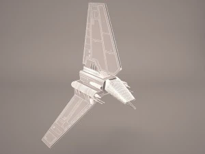 navette envoy&eacute;e Star Wars Modèle 3D