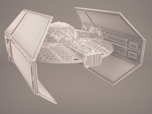 vader tie droid star wars 3D Model