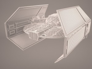 vader tie droid star wars 3D Model