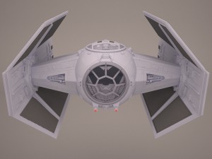 vader tie droid star wars 3D Model