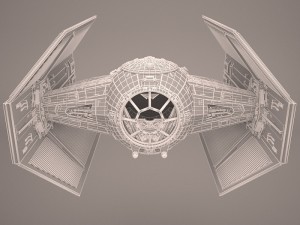 vader tie droid star wars 3D Model
