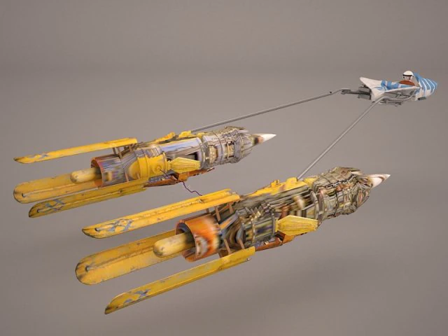 pod racer 3D Model .c4d .max .obj .3ds .fbx .stl .blend 