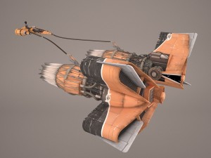 pod racer star wars 3Dモデル