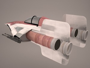 game ready rz-1 a-wing interceptor starfighter star wars 3D 모델