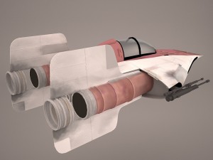 game ready rz-1 a-wing interceptor starfighter star wars 3D 모델
