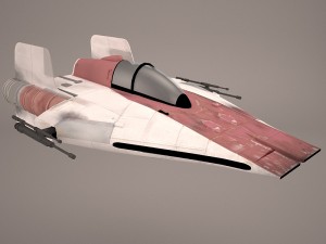 game ready rz-1 a-wing interceptor starfighter star wars 3D 모델
