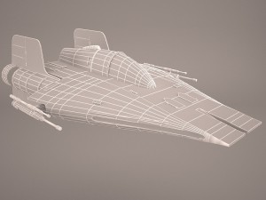 game ready rz-1 a-wing interceptor starfighter star wars 3D 모델