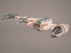 game ready b-wing starfighter star wars 3D Model