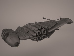 game ready b-wing starfighter star wars Modelo 3D
