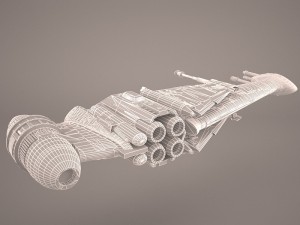 game ready b-wing starfighter star wars Modelo 3D