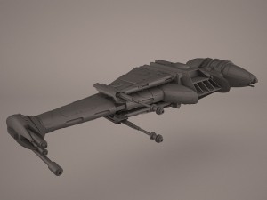 game ready b-wing starfighter star wars Modelo 3D