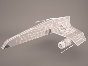 e-wing starfighter and r2d2 star wars Modelo 3D
