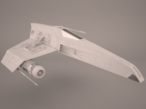 e-wing starfighter and r2d2 star wars Modelo 3D