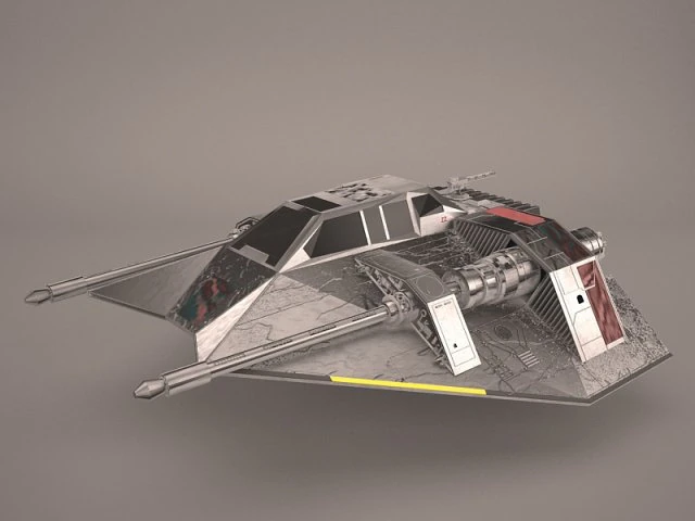 rebel snowspeeder star wars 3D Model .c4d .max .obj .3ds .fbx .stl .blend 