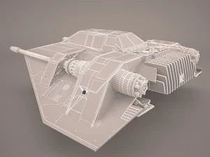 rebel snowspeeder star wars 3D Model