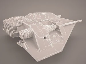 rebel snowspeeder star wars 3D Model