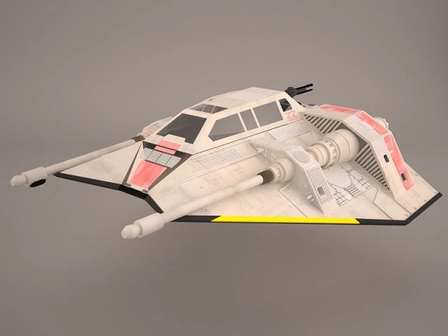 rebel snowspeeder star wars 3D Model .c4d .max .obj .3ds .fbx .stl .blend