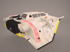 rebel snowspeeder star wars 3D Model