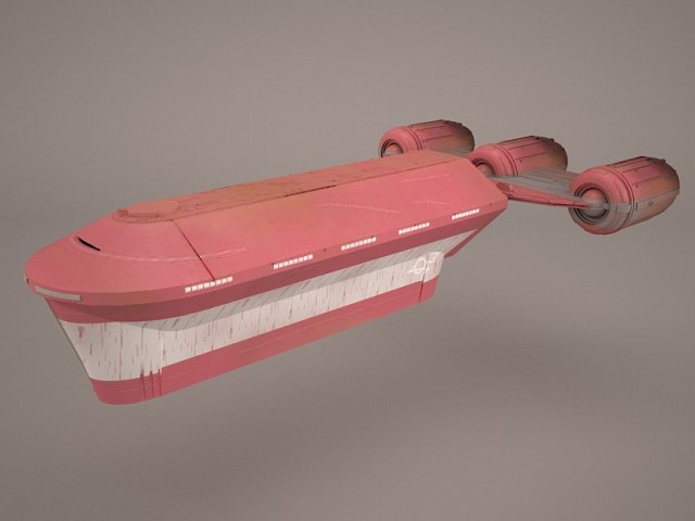 interplanetary transport star wars 3D Model .c4d .max .obj .3ds .fbx .stl .blend 