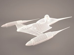 naboo royal starship star wars 3D Model