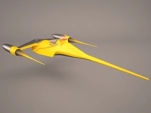 naboo royal starship star wars 3D Model