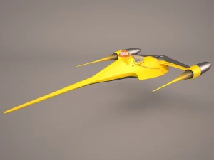 naboo royal starship star wars 3D Model