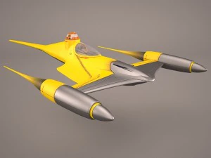 naboo royal starship star wars 3D Model