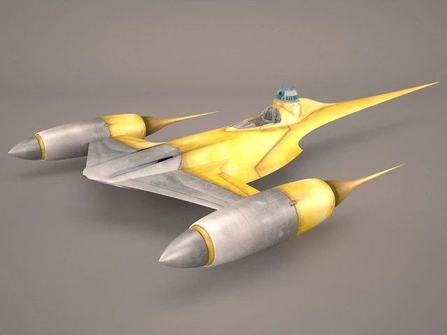 naboo royal starship star wars 3D Model .c4d .max .obj .3ds .fbx .stl .blend 