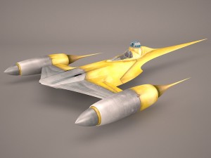 naboo royal starship star wars 3D मॉडल