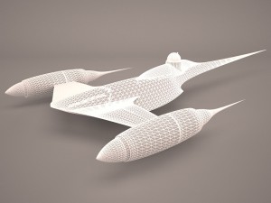 naboo royal starship star wars 3D Model