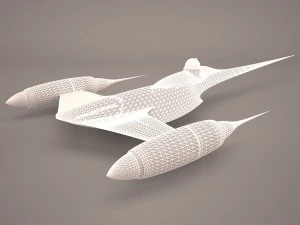 naboo royal starship star wars 3D Model