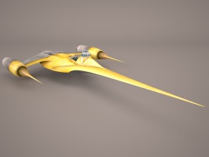 naboo royal starship star wars 3D Model