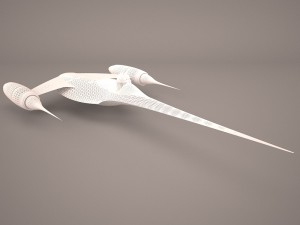 naboo royal starship star wars 3D Model
