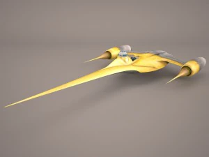 naboo royal starship star wars 3D Model