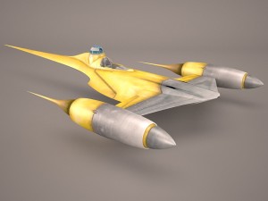 naboo royal starship star wars 3D Model