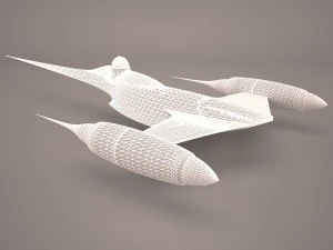 naboo royal starship star wars 3D Model