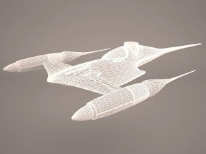 naboo royal starship star wars 3D Model