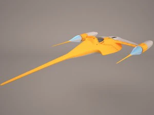 naboo royal starship star wars 3D Model