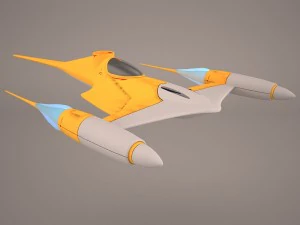 naboo royal starship star wars 3D Model