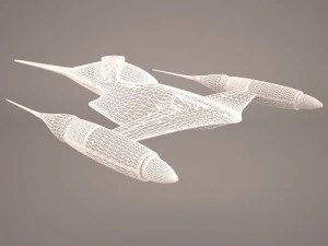 naboo royal starship star wars 3D Model