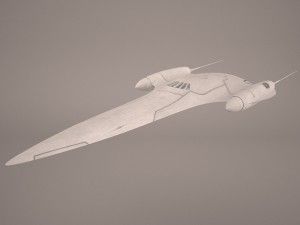 naboo royal starship star wars 3D मॉडल