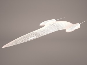 naboo royal starship star wars Model 3D