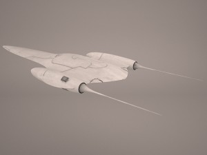 naboo royal starship star wars Model 3D