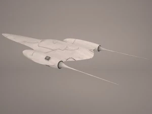 naboo royal starship star wars 3D Model