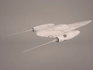 naboo royal starship star wars 3D Model